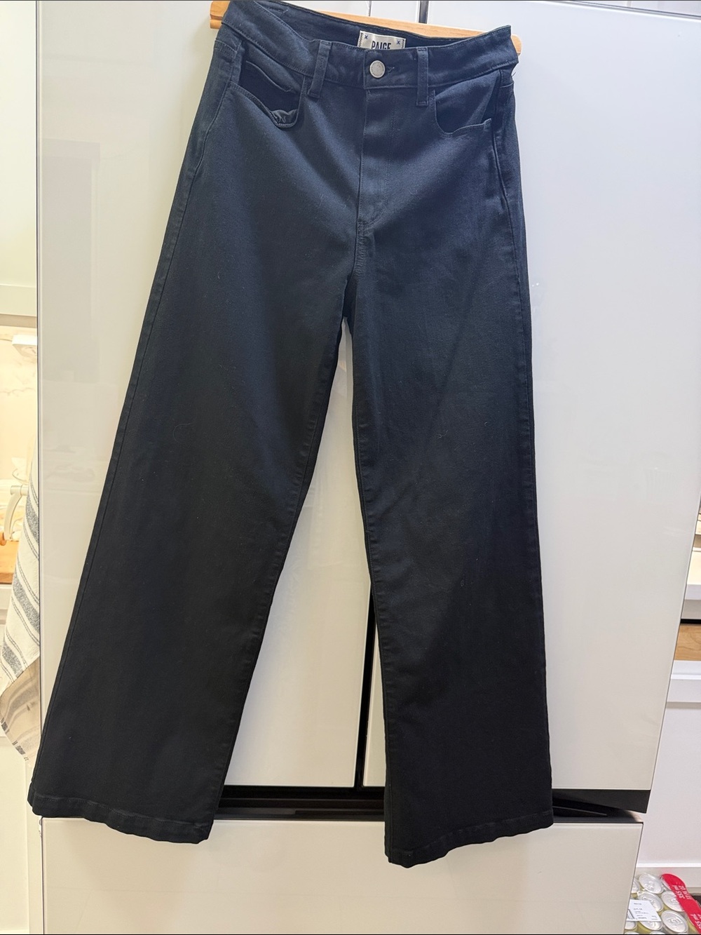 PAIGE Black Wide-Leg jeans